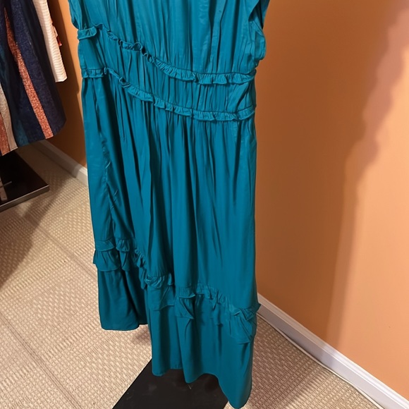 Knox Rose teal ruffle dress size small - Picture 10 of 15
